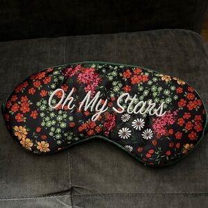 Source Unknown Floral Eye Mask - Black and Multicolor